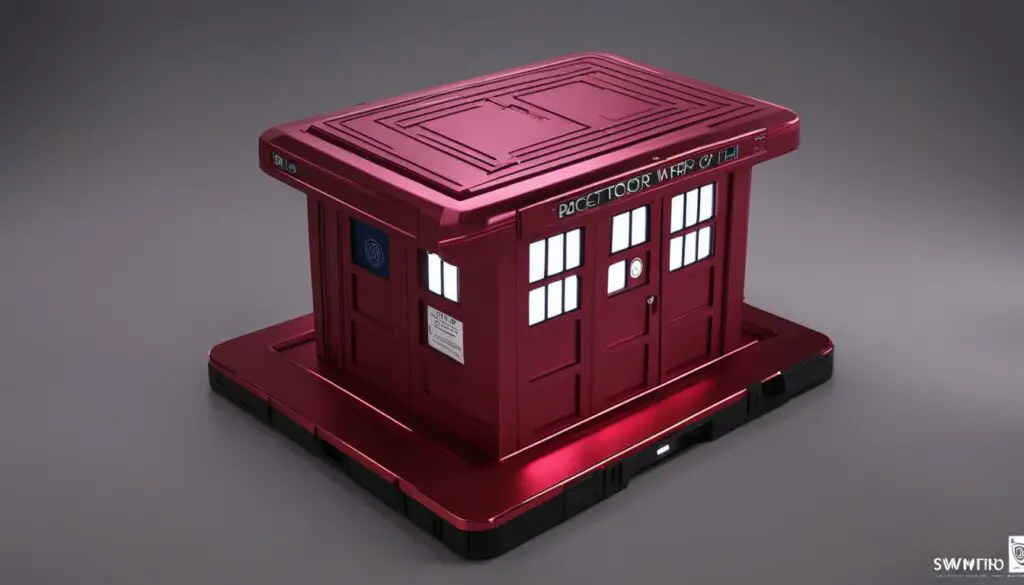 doctor who themed raspberry pi case