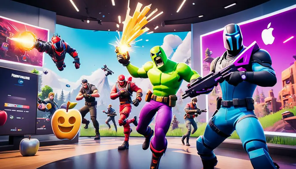 why was fortnite removed from apple and google app stores