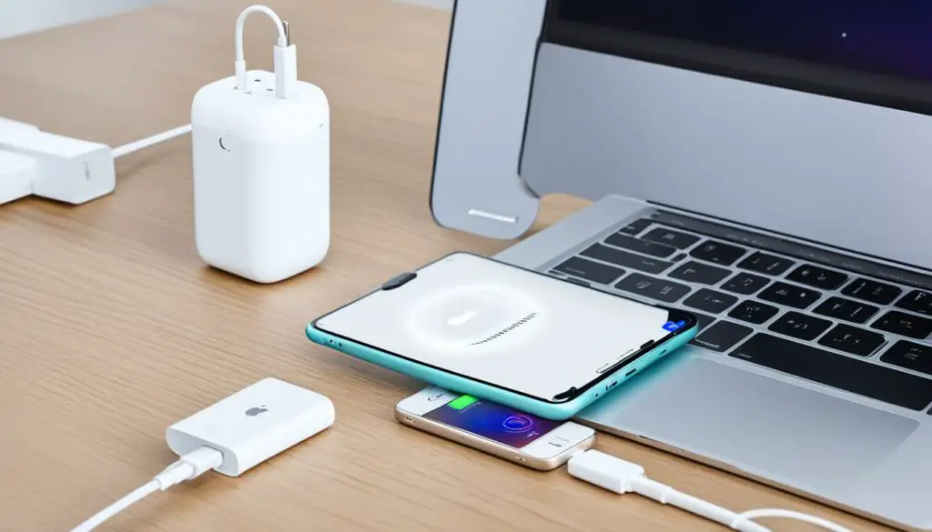 can you charge an ipad or iphone with a macbook charger