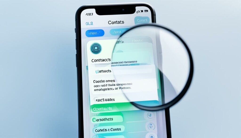 iphone contacts location